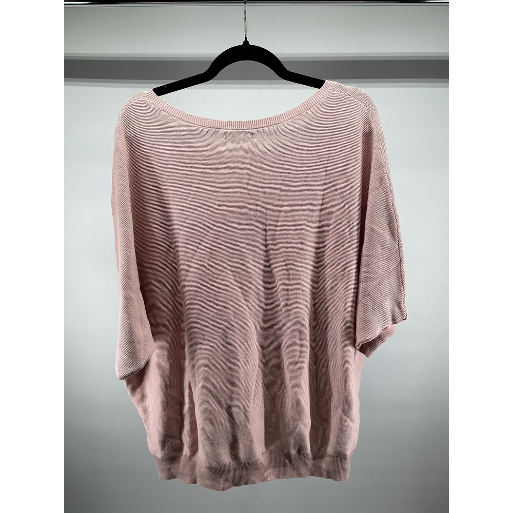 Lightweight Cotton Cashmere Link-Stitch Dolman Sweater - Picture 2 of 3